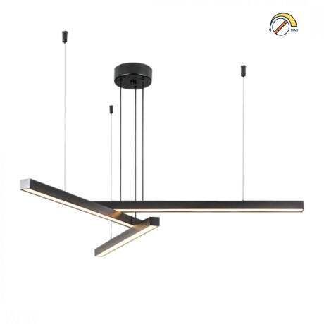 Colgante Led lineal 3 barras 30W Dimerizable NEGRA