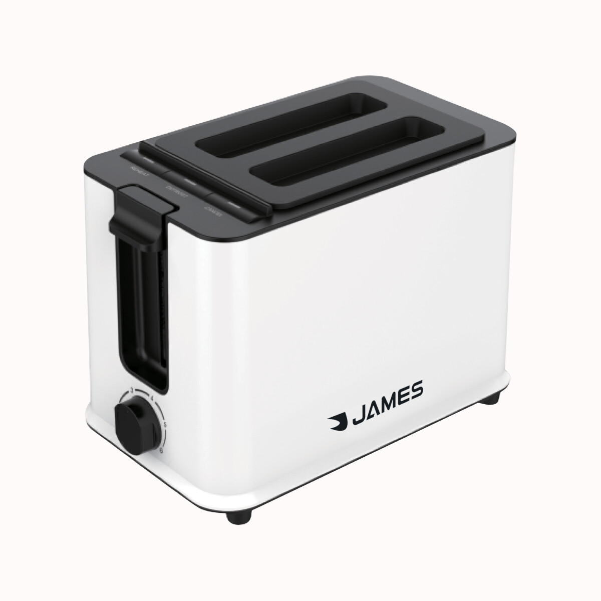 Tostadora JAMES TJ2P 950W - Blanco 
