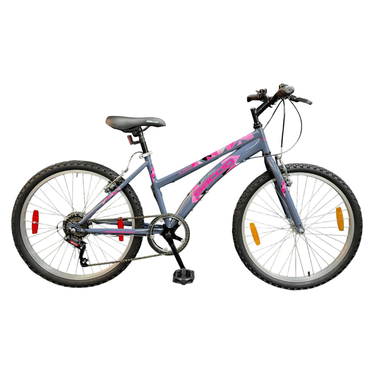 Bicicleta Baccio Alpina Lady Montaña rodado 26 con 6 cambios - VIOLETA/FUCSIA 