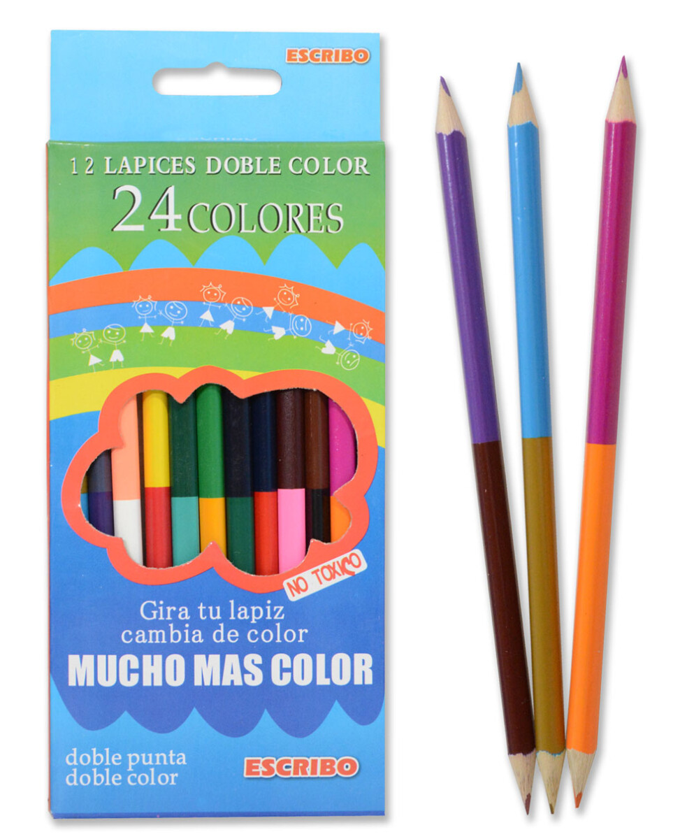 Lápices De Colores Doblecolor