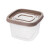 Recipiente Cuadrado 500ml Varios Colores BEIGE