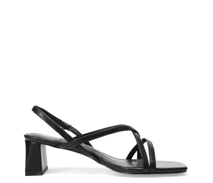 Sandalia LURAK taco bajo Black