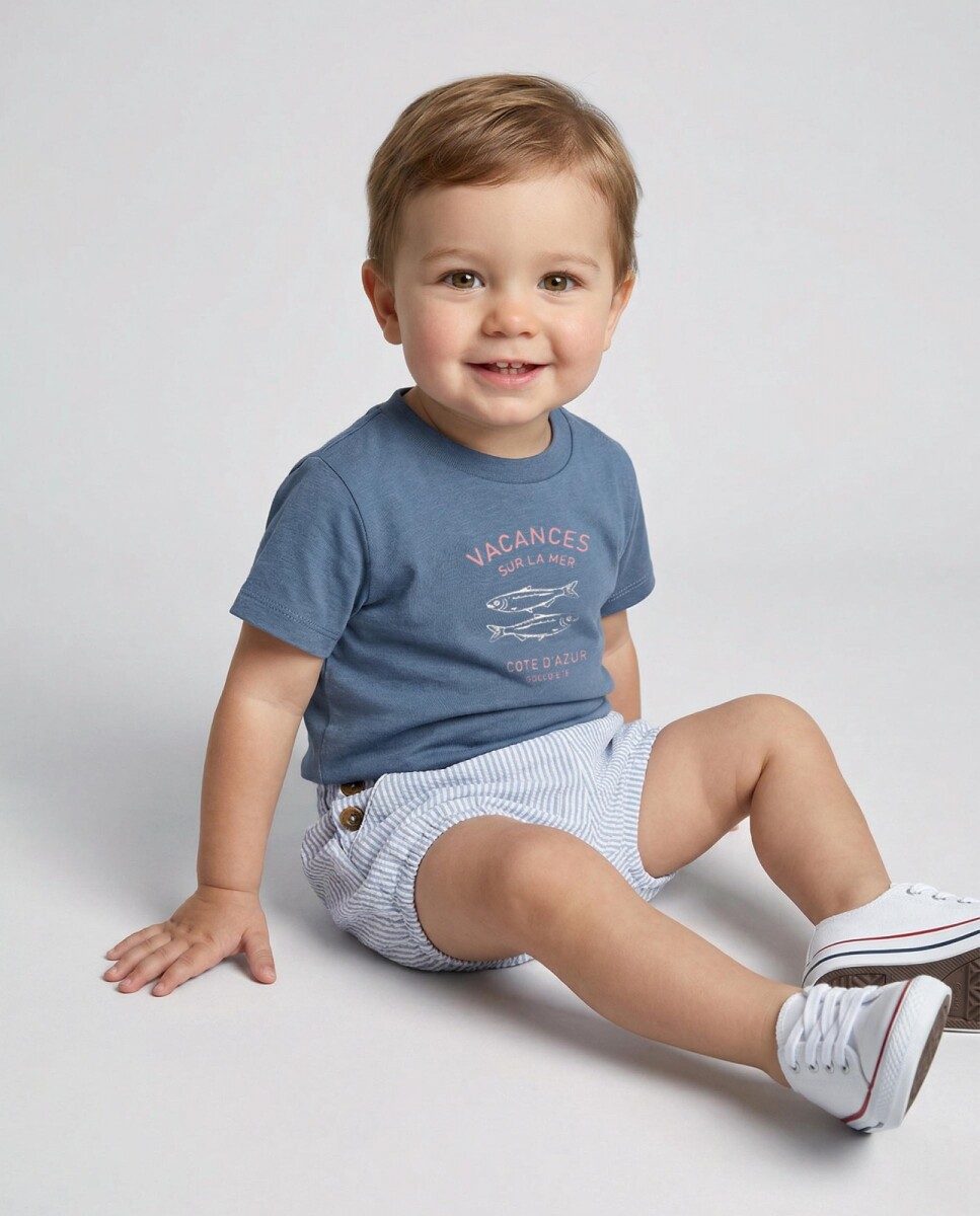 Camiseta Con Print - Piedra 