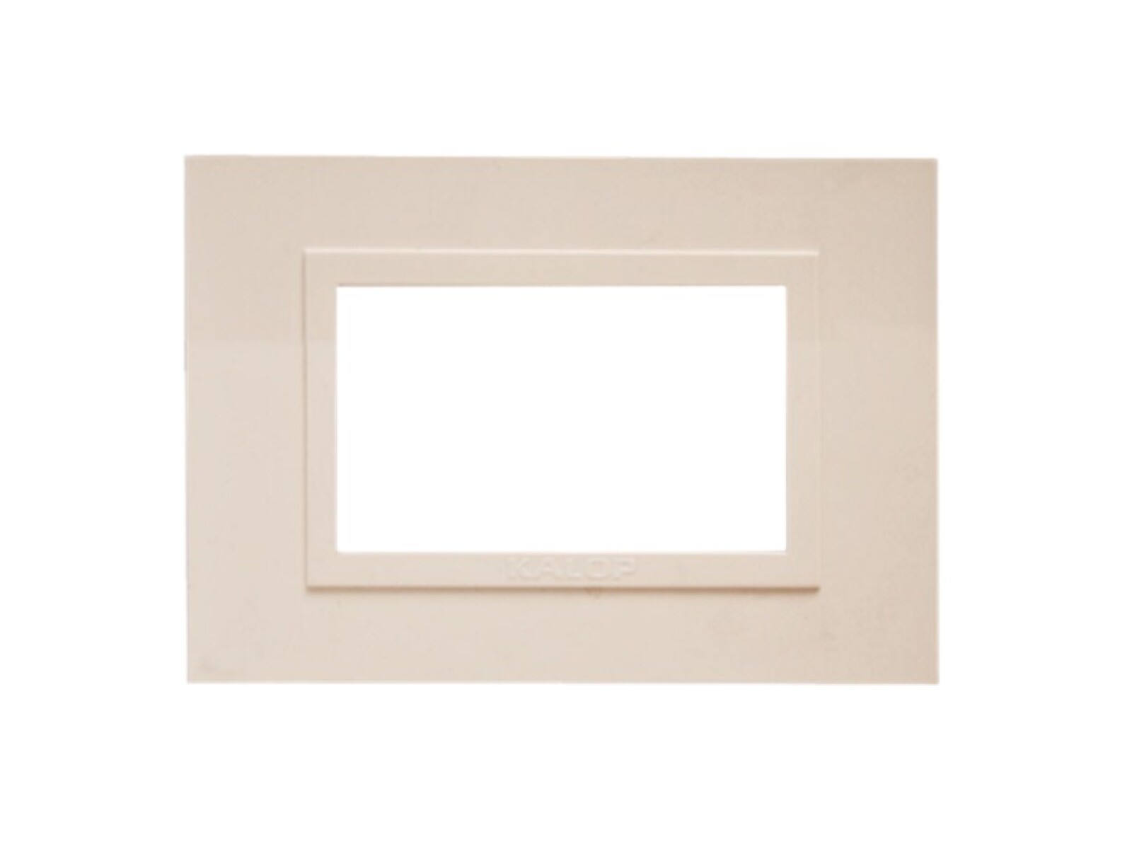 PLACA 3 MODULOS ZEN BASIC. MARFIL 