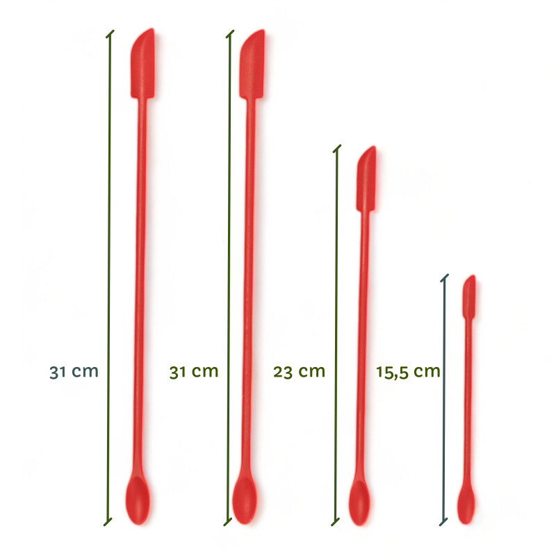 Set 10 Utensilios de Reposteria Rojo