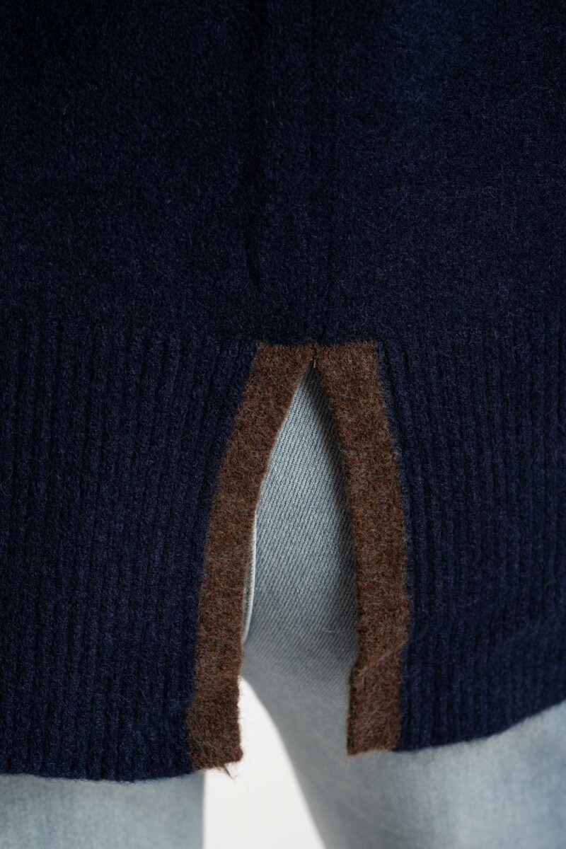 Sweater Combinado Marino