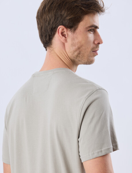 REMERA ESTAMPADA DE ALGODÓN Khaki