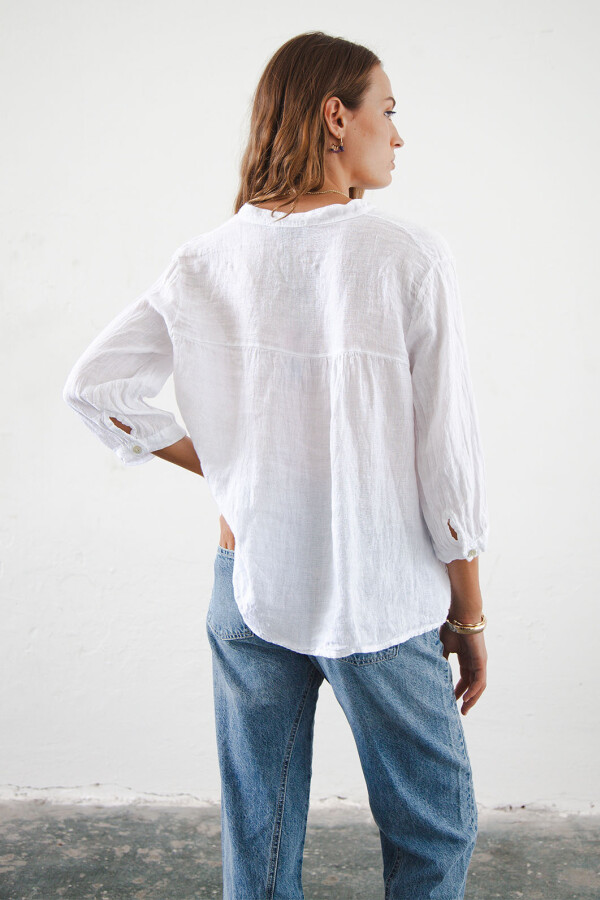 BLUSA LINO AIMEE BLANCO