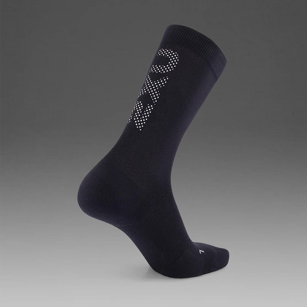 Vectr Reflective Crew Socks Black/silver Reflective