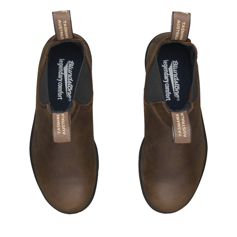 Botas Blundstone 1609 Elastic Side V Cut Antique Brown Botas Blundstone 1609 Elastic Side V Cut Antique Brown