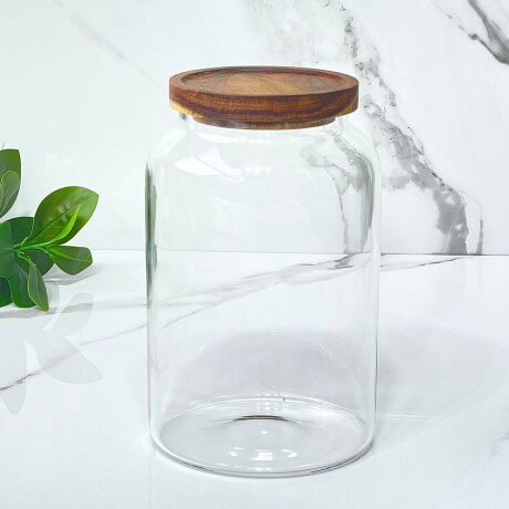 Recipiente Hermético Vidrio C/Tapa Acacia 2.8L Recipiente Hermético Vidrio C/Tapa Acacia 2.8L