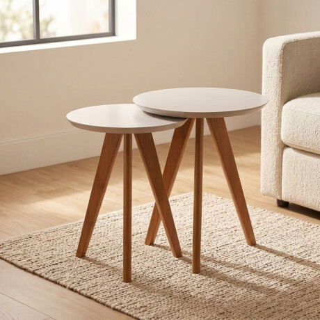 Mesas Laterales Classic - Duo Off White