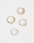 Sets Anillos Metal Sets De Anillos Con Metal - Dorado