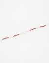 Pulseras Flexibles Perla Pulsera Flexible Con Beads Y Perlas. - Dorado