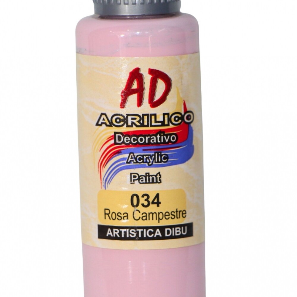 PINTURA ACRILICA ARTISTICA DIBU 60 ML. DIFERENTES COLORES COLOR ROSA CAMPESTRE 034