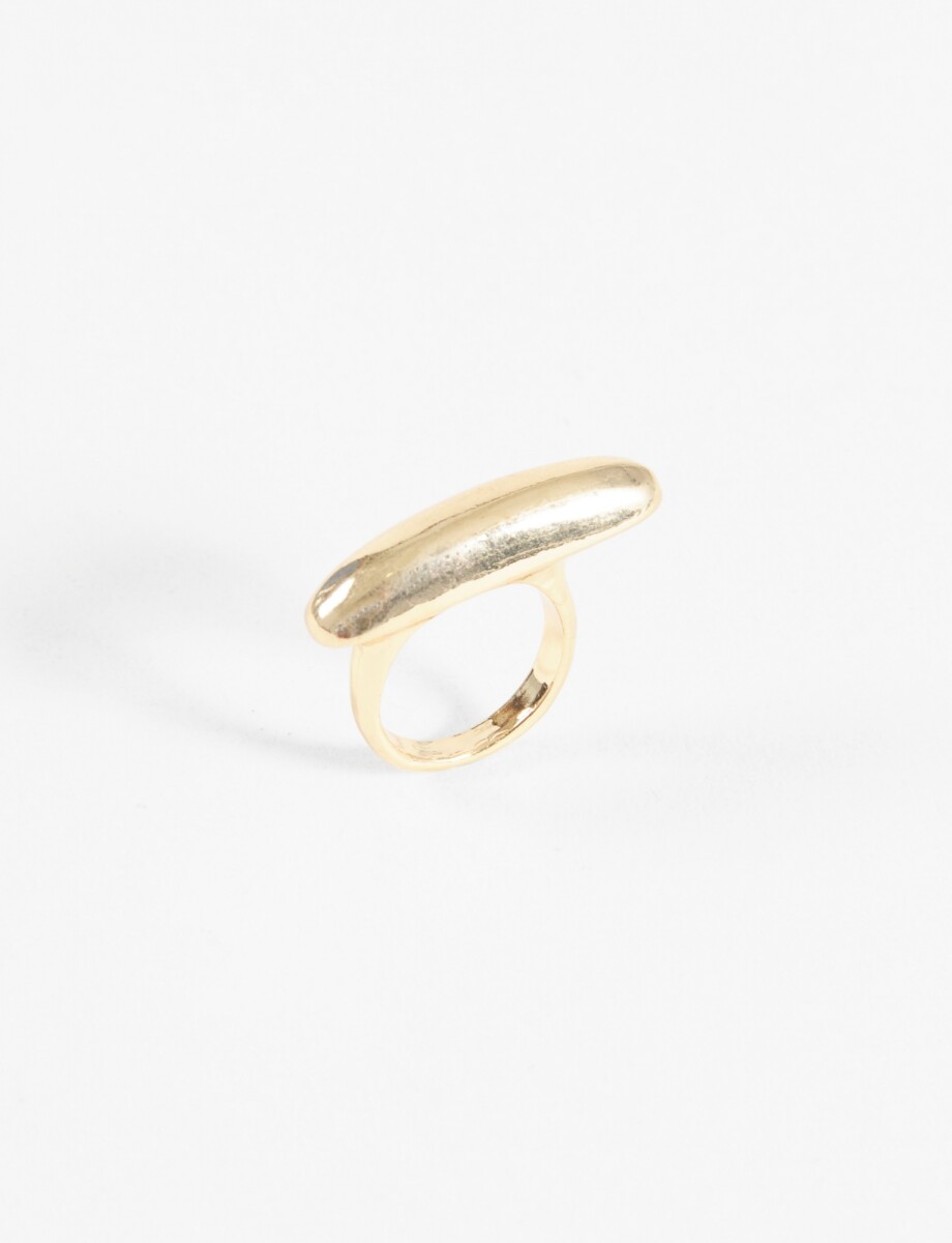 Anillo ovalado - dorado 