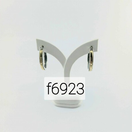 Aros de plata 925 con double de oro 18k. Aros de plata 925 con double de oro 18k.