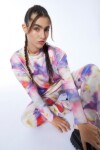 Pantalón floral multicolor