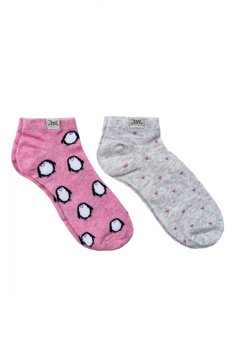 SOQUETES DISEÑO - PACK X 2 - Pinguino 