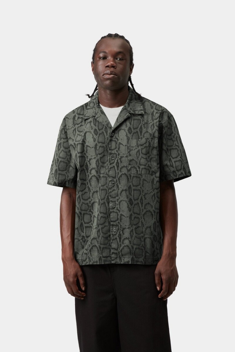 S/S Snake Camo Shirt Verde