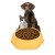 Tazon De Comida Agua Perro Gato Mascotas Comedero Calidad Variante Color Amarillo