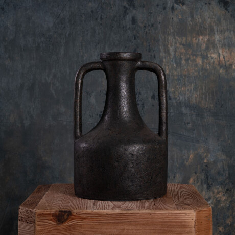 JARRÓN CERAMICA NEGRO SIKY