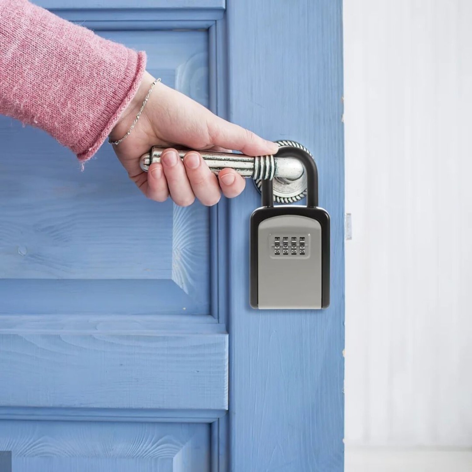  Caja de bloqueo de llave para llave de casa, caja de