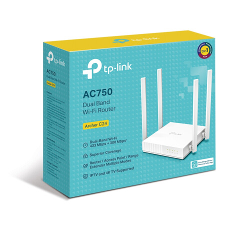 Router Inalámbrico Tp-Link Archer C24 Dual Band Ac750 001