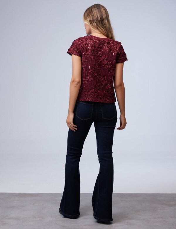 Blusa Bordada BORDEAUX