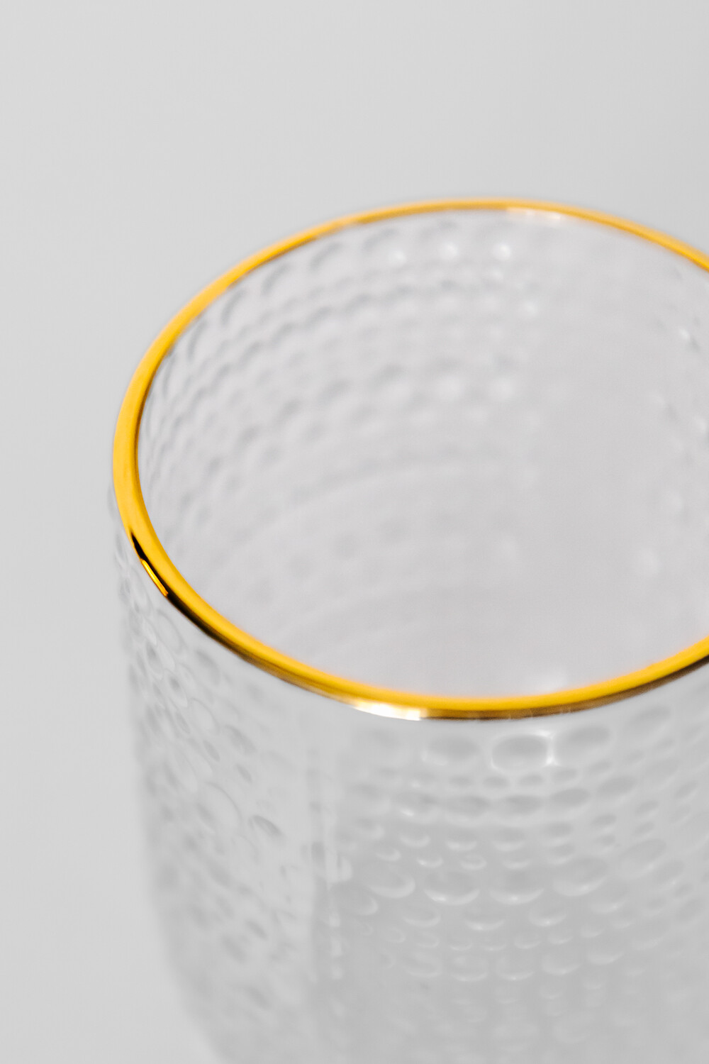 Vaso Bajo Dots Borde Dorado Estampado 4