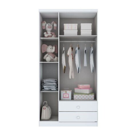 Ropero 3 Puertas Bala De Menta i110 Henn Blanco Ropero 3 Puertas Bala De Menta i110 Henn Blanco