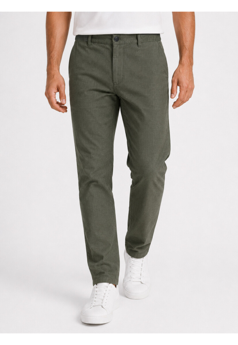 Pantalón Arrow Lino Algodón - VERDE 