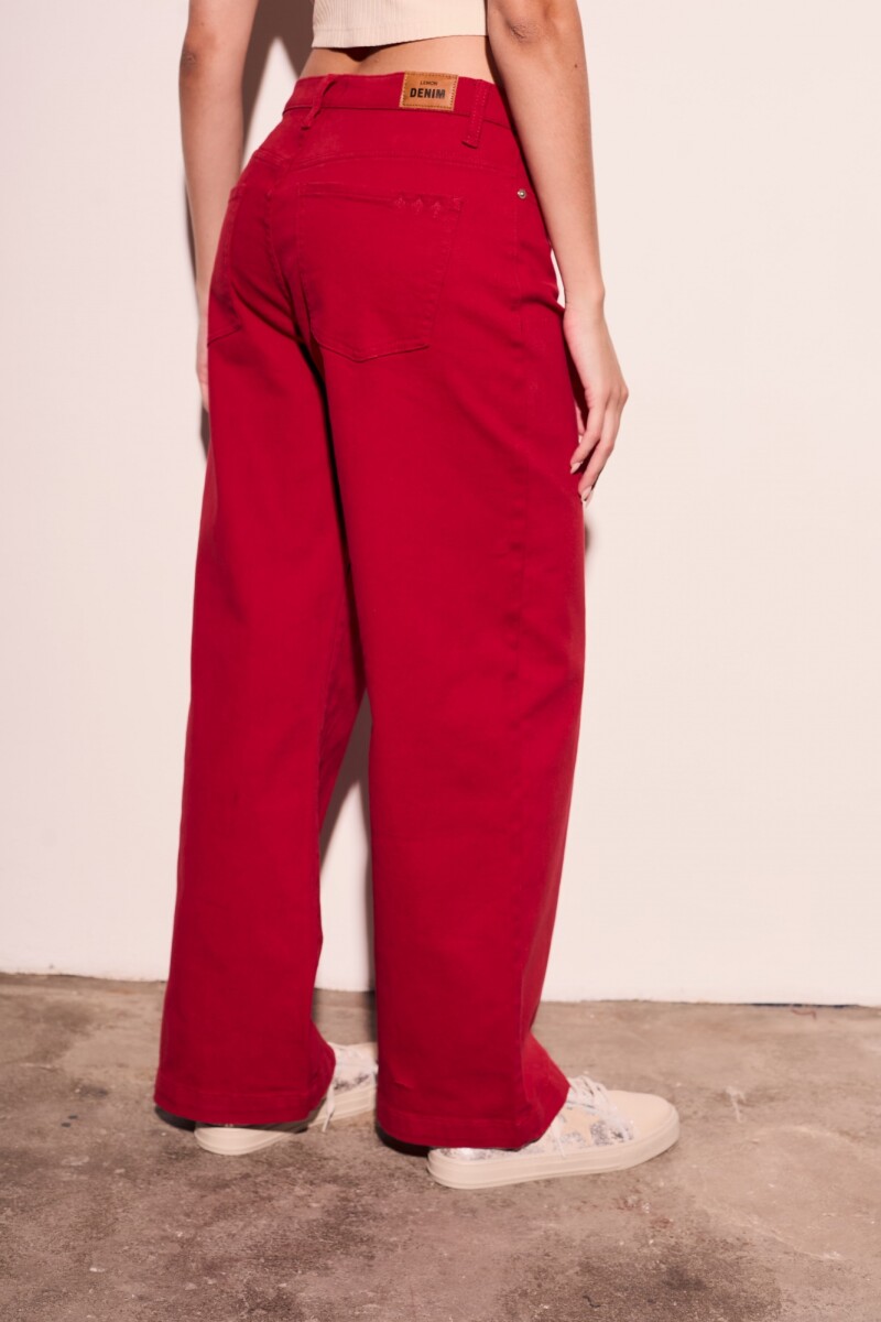 Jean Wide Rojo