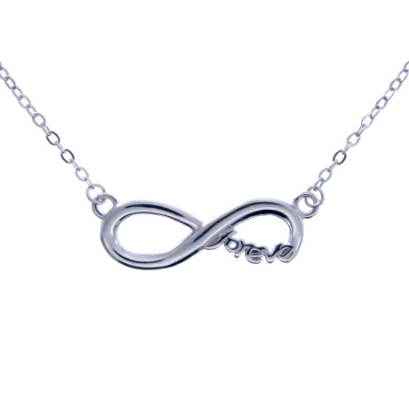 Cadena y dije de Plata 925 rodinada, INFINITO Cadena y dije de Plata 925 rodinada, INFINITO