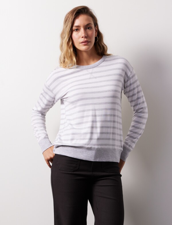 Buzo Lineas Modal GRIS