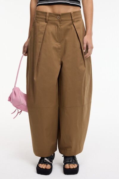 PANTALÓN ANCHO Marron