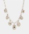 Collar Corto De Metal Plateado