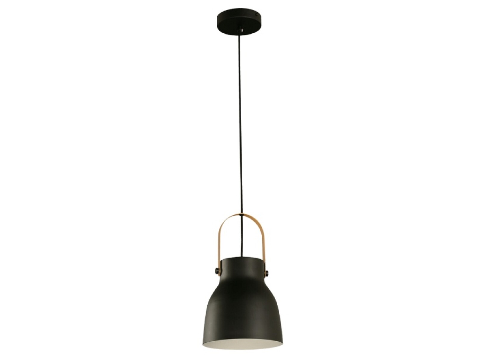 COLGANTE 1L CHILO E27 NEGRO CON CORREA 