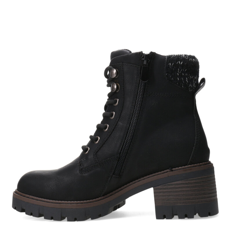 Botas de Mujer Miss Carol MOUNTY acordonada con Taco Negro