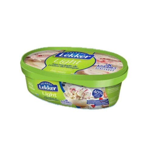 Helado Marmolado Frutos del Bosque Light Lekker 900ml Helado Marmolado Frutos del Bosque Light Lekker 900ml