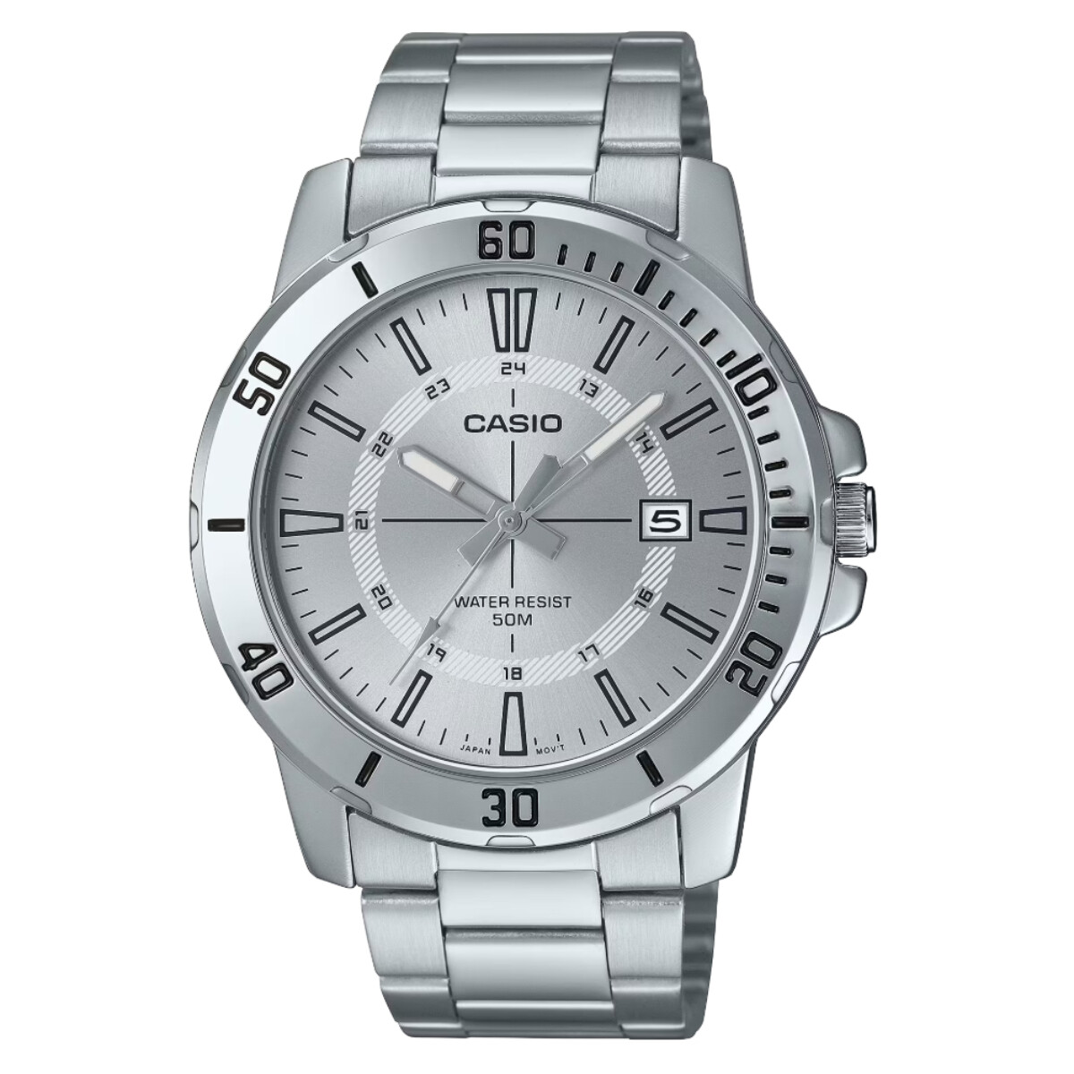 Reloj CASIO MTPVD01D-7CVUDF en Acero Plata Esfera 49mm 
