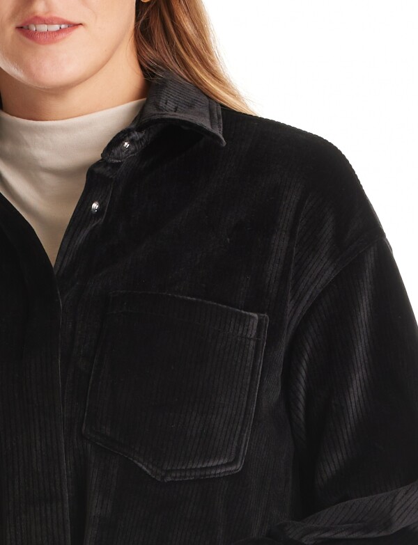 Sobrecamisa Corduroy Soft NEGRO