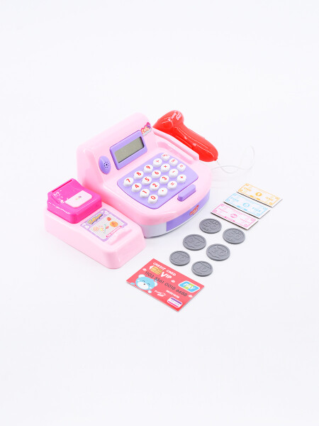REGISTRADORA CON ACCESORIOS ROSADO