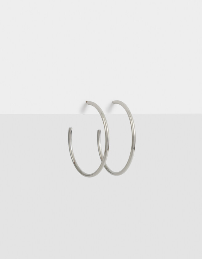 Aros Argollas De metal Argollas De Metal - Plateado