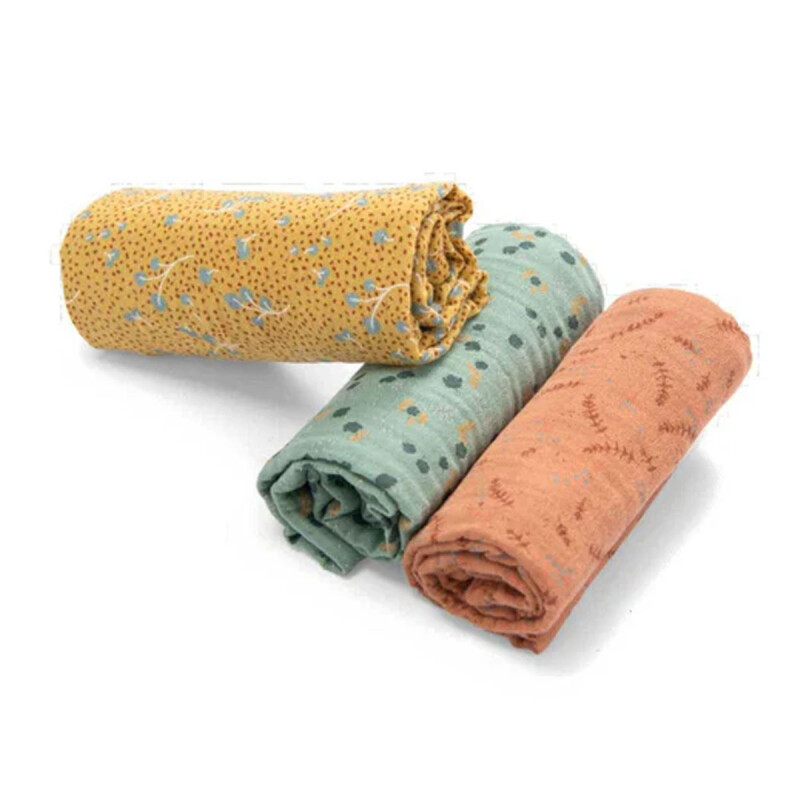 Set de 3 mantas muselinas Moulin Routy Set de 3 mantas muselinas Moulin Routy
