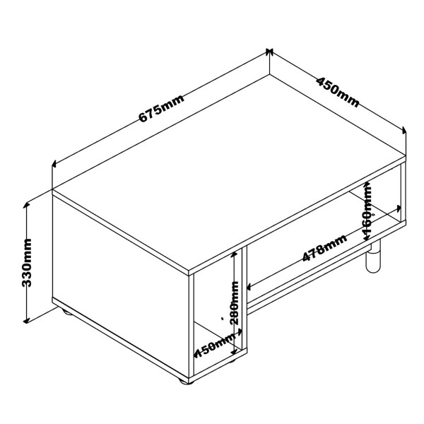 Mesa De Centro Nora MESA DE CENTRO NORA