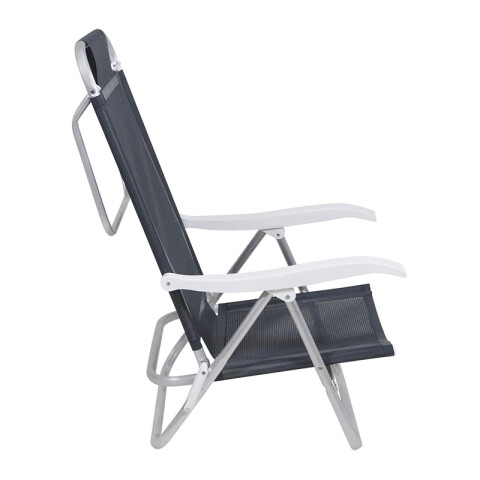 Silla Plegable de Aluminio 6 Posición GRIS