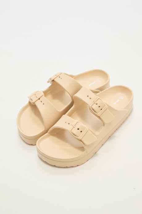 Sandalia Zhou Beige Claro