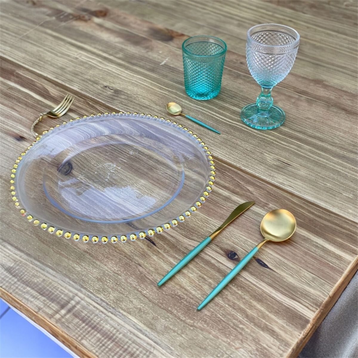 Plato de Postre en Vidrio 