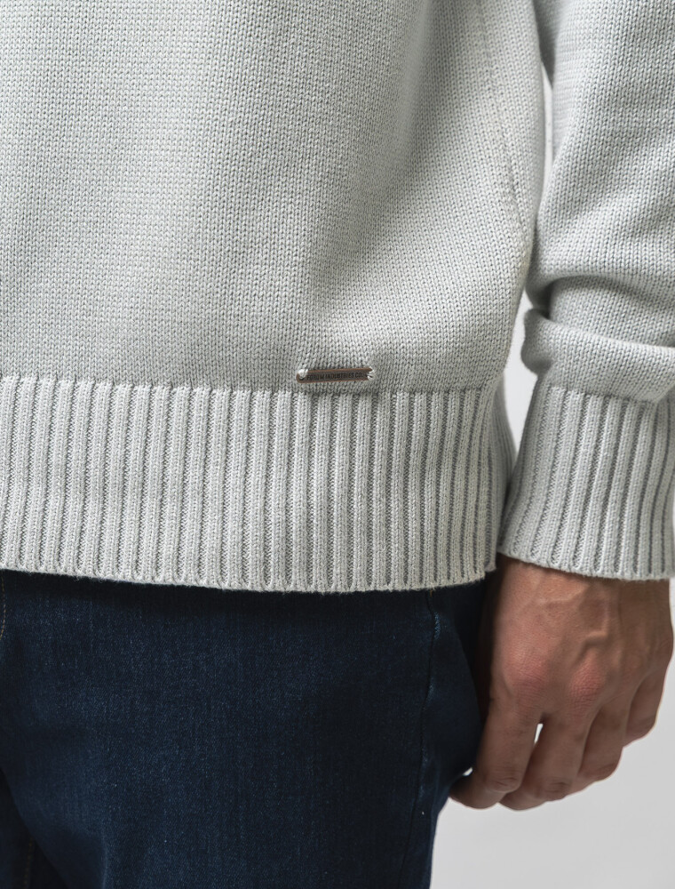 Buzo C/Base Brooklyn Gris Claro